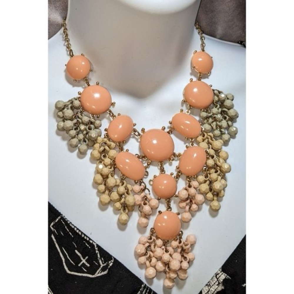 Spring Cluster Statement Necklace - Picture 2 of 5